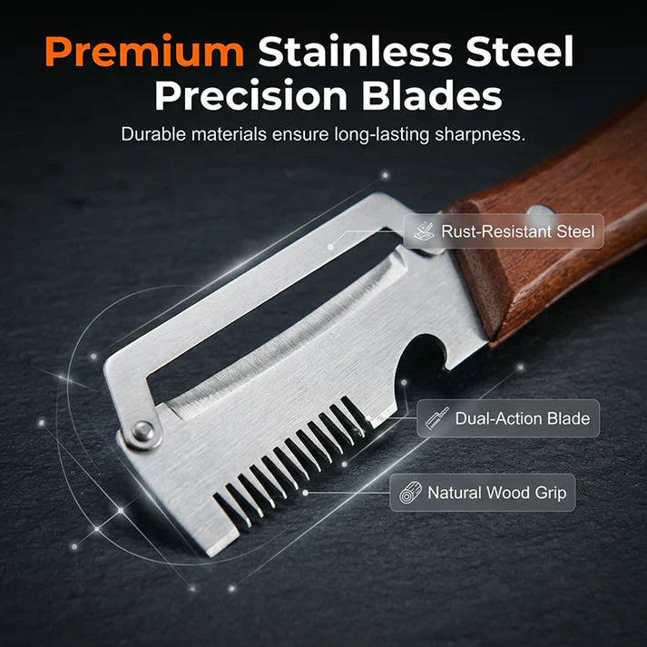 Peelio™ 3-in-1 Peeler — Peel, Slice & Shred in Seconds