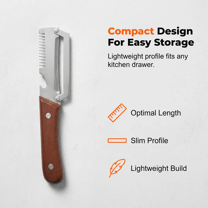 Peelio™ 3-in-1 Peeler — Peel, Slice & Shred in Seconds